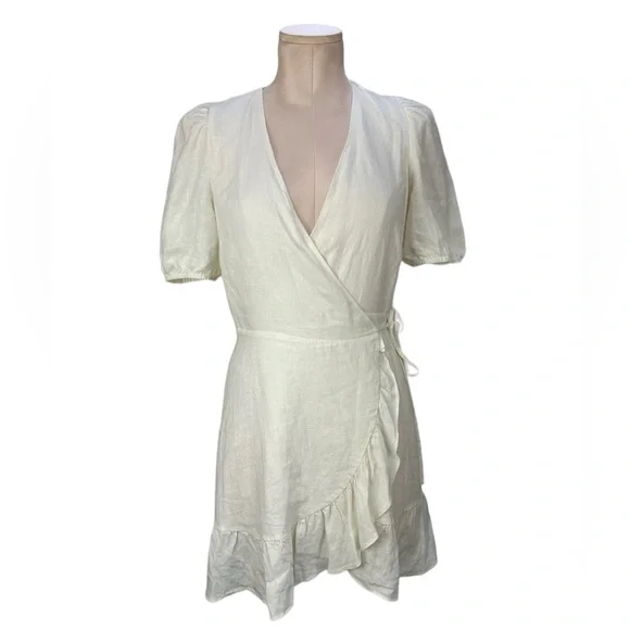 Dresses | Other Stories White Linen Puff Sleeves Ruffle Hem Wrap Mini Dress | Poshmark Dresses | Other Stories White Linen Puff Sleeves Ruffle Hem Wrap Mini Dress | Poshmark